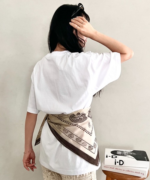wears(ウェアーズ)の「【綿100%・オーバーサイズ】wearsオリジナルロゴプリントTシャツ 半袖T(Tシャツ/カットソー・レディース・レッド/ブルー・FREE)」の15枚目の写真