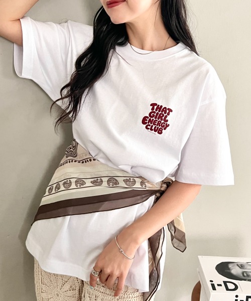 wears(ウェアーズ)の「【綿100%・オーバーサイズ】wearsオリジナルロゴプリントTシャツ 半袖T(Tシャツ/カットソー・レディース・レッド/ブルー・FREE)」の20枚目の写真