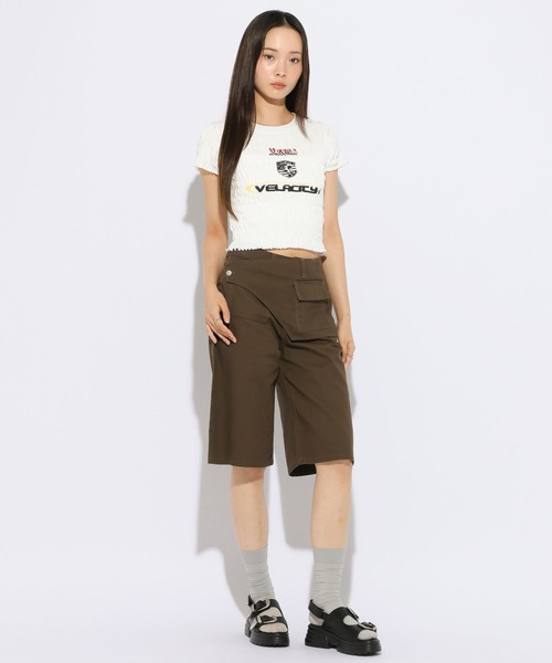 3.3 Field Trip (3.3フィールドトリップ)の「3.3 Field Trip/ラップデザインハーフパンツ(その他パンツ・レディース・カーキ/ブラック・FREE)」の14枚目の写真