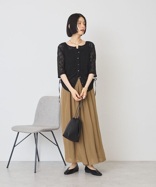 AMERICAN HOLIC(アメリカンホリック)の「スクエアトゥレースアップパンプス(パンプス・レディース・ブラック/ブロンズ・S/M/L)」の8枚目の写真
