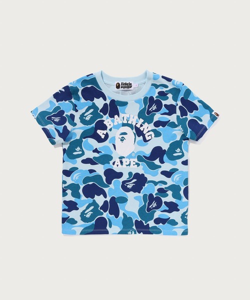 A BATHING APE(アベイシングエイプ)の「ABC CAMO COLLEGE MINI TEE(Tシャツ/カットソー・レディース・ブルー/ピンク/グリーン・MEDIUM/LARGE/SMALL)」の3枚目の写真