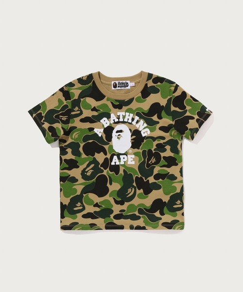 A BATHING APE(アベイシングエイプ)の「ABC CAMO COLLEGE MINI TEE(Tシャツ/カットソー・レディース・ブルー/ピンク/グリーン・MEDIUM/LARGE/SMALL)」の2枚目の写真