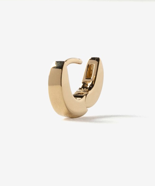 TOM WOOD（トムウッド）の「【TOM WOOD / トムウッド】Beck Huggies Gold / ベック ハギーズ フープ ピアス  ゴールド（ピアス（両耳用）・レディース・ゴールド・FREE）」の3枚目の写真