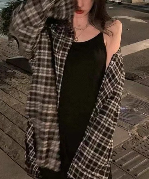 Songe(ソンジュ)の「ロングキャミワンピース(ワンピース・レディース・カーキ/ホワイト/ブラック・FREE)」の1枚目の写真
