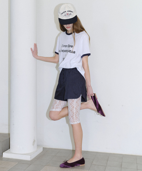 EN OR（エンオール）の「[CORE] VINTAGE RINGER T-SHIRT - WHITE（Tシャツ/カットソー・レディース・その他・FREE）」の2枚目の写真