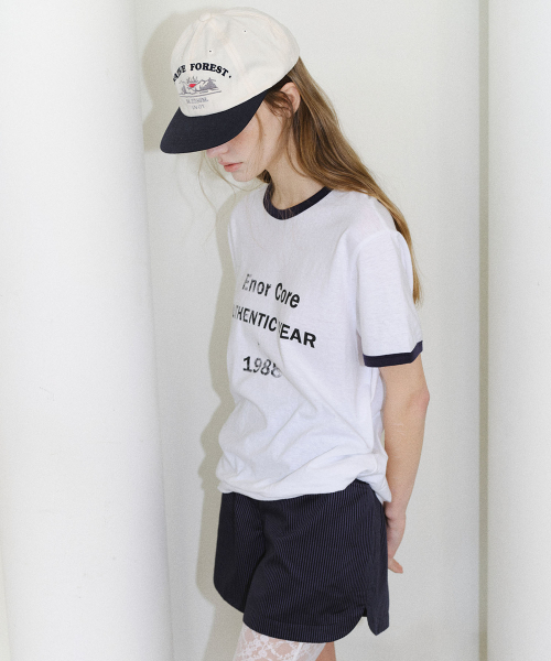 EN OR（エンオール）の「[CORE] VINTAGE RINGER T-SHIRT - WHITE（Tシャツ/カットソー・レディース・その他・FREE）」の4枚目の写真