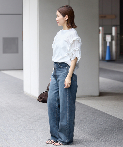 IENA(イエナ)の「《別注カラーあり/》YANUK/ヤヌーク LAURA デニムパンツ(デニムパンツ・レディース・ブルー/ブラック・26/22/23/24/25)」の3枚目の写真