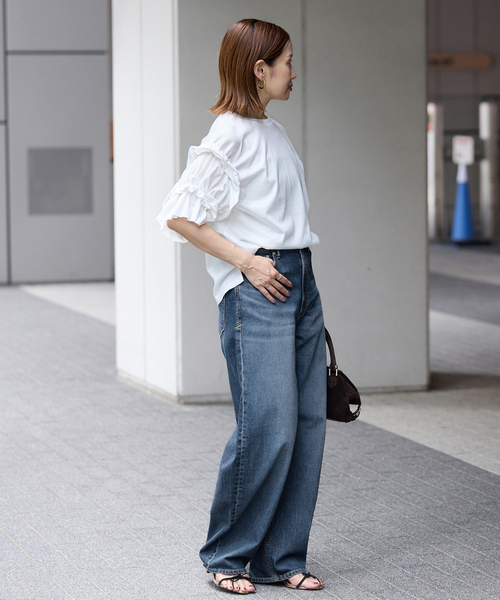 IENA(イエナ)の「《別注カラーあり/》YANUK/ヤヌーク LAURA デニムパンツ(デニムパンツ・レディース・ブルー/ブラック・26/22/23/24/25)」の5枚目の写真