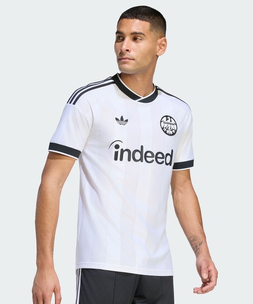 adidas(アディダス)の「アイントラハト・フランクフルト 26/27 アウェイユニフォーム / アディダス adidas(Tシャツ/カットソー・メンズ・ホワイト・LARGE/XXX-LARGE/XX-LARGE/X-LARGE/SMALL/MEDIUM)」の1枚目の写真