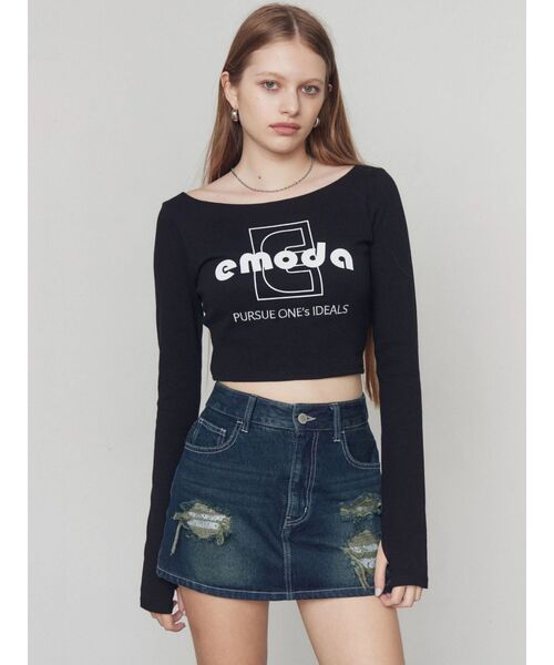 EMODA（エモダ）の「ダメージマイクロミニスカート（スカート・レディース・インディゴブルー/ブラック・SMALL/MEDIUM）」の19枚目の写真