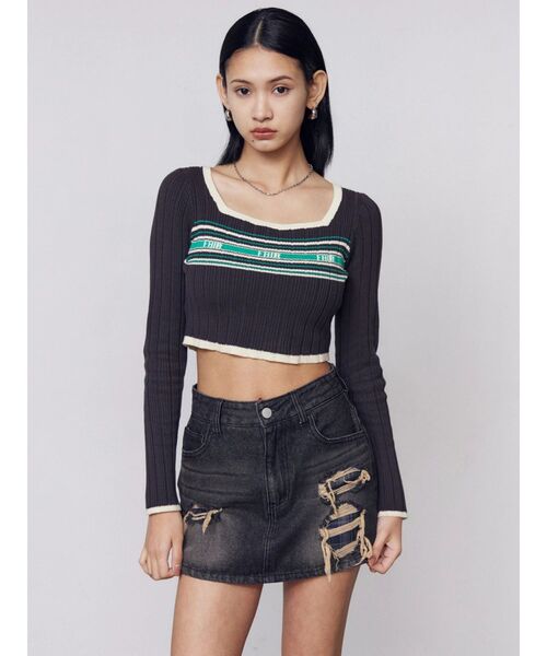 EMODA（エモダ）の「ダメージマイクロミニスカート（スカート・レディース・インディゴブルー/ブラック・SMALL/MEDIUM）」の21枚目の写真