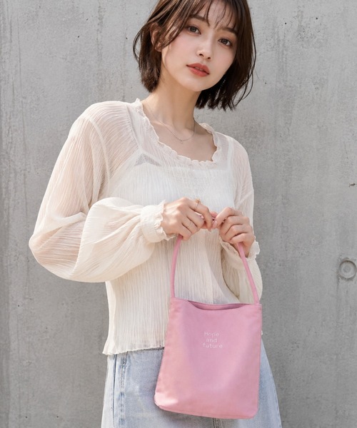 SORENA(ソレナ)の「ちょい持ちハンドバッグ(ハンドバッグ・レディース・ブラック/ワイン/ピンク/サックスブルー・FREE)」の3枚目の写真