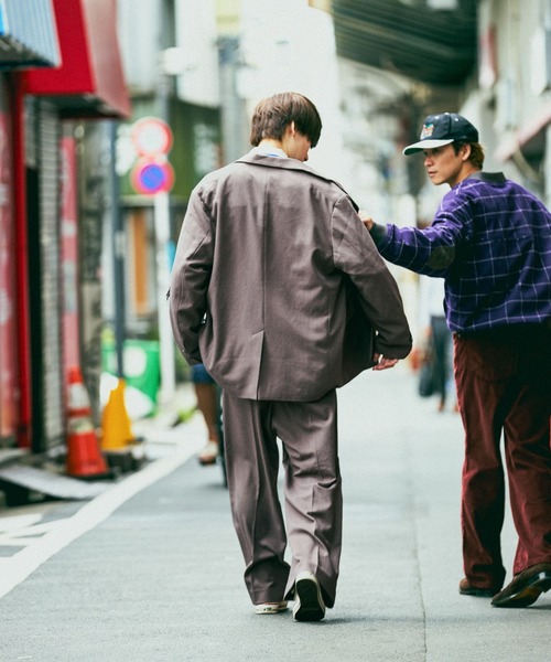 niko and...(ニコアンド)の「ゆるテーラードジャケット(テーラードジャケット・メンズ・グレー/ブラウン・MEDIUM/LARGE)」の16枚目の写真