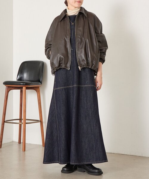 BEARDSLEY(ビアズリー)の「《ZOZO先行予約開始》デニムワンピース(ワンピース・レディース・インディゴブルー・1/0)」の9枚目の写真
