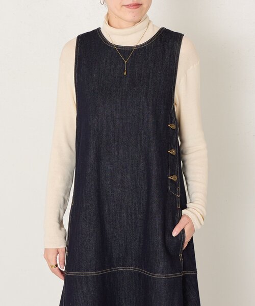 BEARDSLEY(ビアズリー)の「《ZOZO先行予約開始》デニムワンピース(ワンピース・レディース・インディゴブルー・1/0)」の11枚目の写真