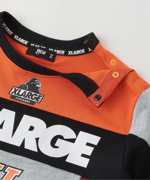 XLARGE KIDS(エクストララージキッズ)の「カラーブロックプルオーバー(スウェット・キッズ・ブルー/オレンジ・140cm/130cm/120cm)」の9枚目の写真