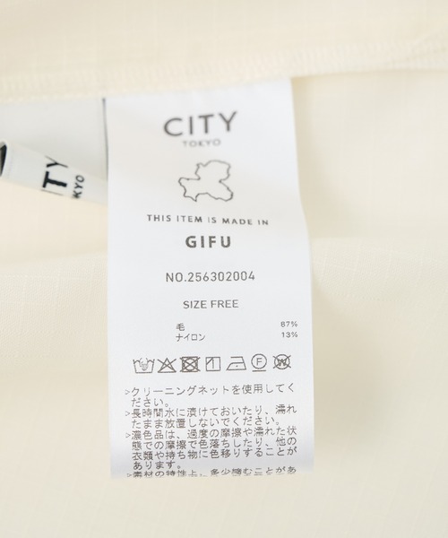 CITY TOKYO(シティトウキョウ)の「【CITY TOKYO/シティートウキョウ】Ripstop Sheer Shirt/リップストップシアーシャツ(シャツ/ブラウス・レディース・ホワイト/ブラック・FREE)」の14枚目の写真