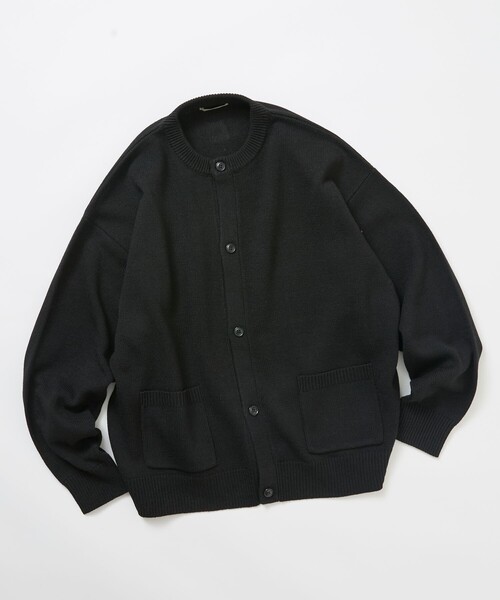 FREAK'S STORE（フリークスストア）の「限定展開 Relax Fit リラックスフィット イージーケア ウォッシャブル クルーネックカーディガン（カーディガン/ボレロ・メンズ・ネイビー/チャコールグレー/ブラック/グレー/レッド・MEDIUM/LARGE）」の6枚目の写真