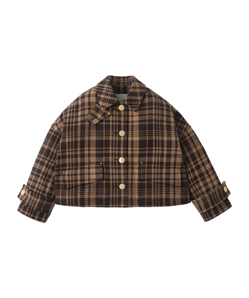 Mackintosh(マッキントッシュ)の「NEW HUMBIE JACKET SHORT MB(ステンカラーコート・レディース・ブラウン系その他/ネイビー系・6)」の2枚目の写真