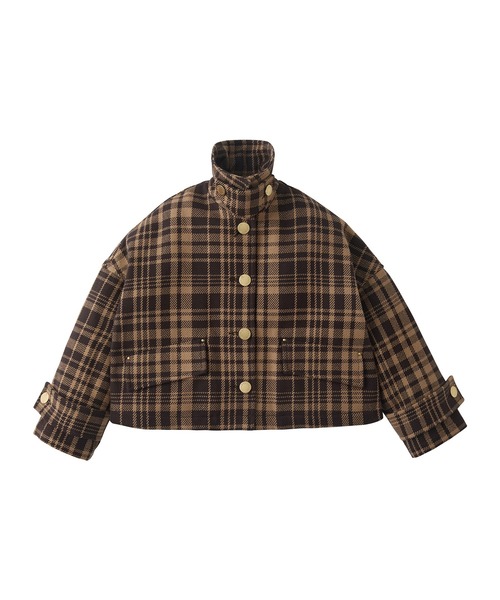 Mackintosh(マッキントッシュ)の「NEW HUMBIE JACKET SHORT MB(ステンカラーコート・レディース・ブラウン系その他/ネイビー系・6)」の3枚目の写真