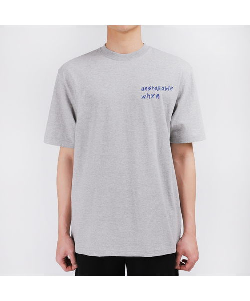 WHYN(ワイエヌ)の「アンターン 半袖Tシャツ F05BRD_WBX11052(Tシャツ/カットソー・メンズ・ブラック/ホワイト/ブルー/グレー系その他・L/M/S/XL)」の1枚目の写真