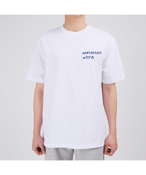WHYN(ワイエヌ)の「アンターン 半袖Tシャツ F05BRD_WBX11052(Tシャツ/カットソー・メンズ・ブラック/ホワイト/ブルー/グレー系その他・L/M/S/XL)」の2枚目の写真