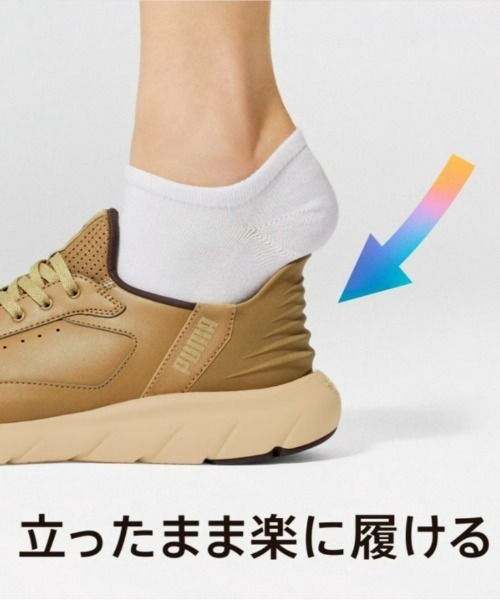 PUMA（プーマ）の「【PUMA】SOFTRIDE フレックス LSL EASE IN ワイド イーズイン（スニーカー・メンズ・ブラック・27/28）」の3枚目の写真