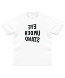 リバースロゴハーフTシャツ(ホワイト)