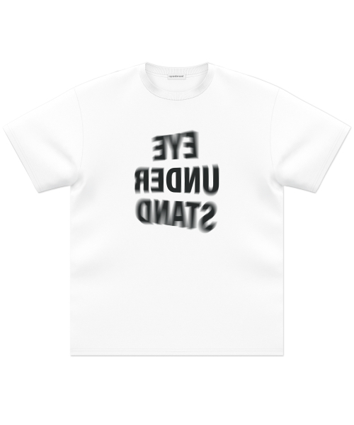 EYEUNDERSTAND(アイアンダスタンド)の「リバースロゴハーフTシャツ(ホワイト)(Tシャツ/カットソー・メンズ・その他・MEDIUM/LARGE)」の1枚目の写真