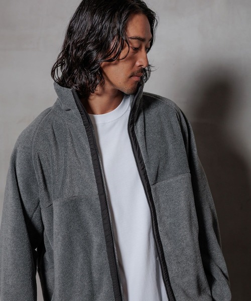 HEREIAM(ヘレイアム)の「【HEREIAM MEN】フリースジップアップ(ブルゾン・メンズ・ブラック/グレー・MEDIUM/LARGE)」の9枚目の写真