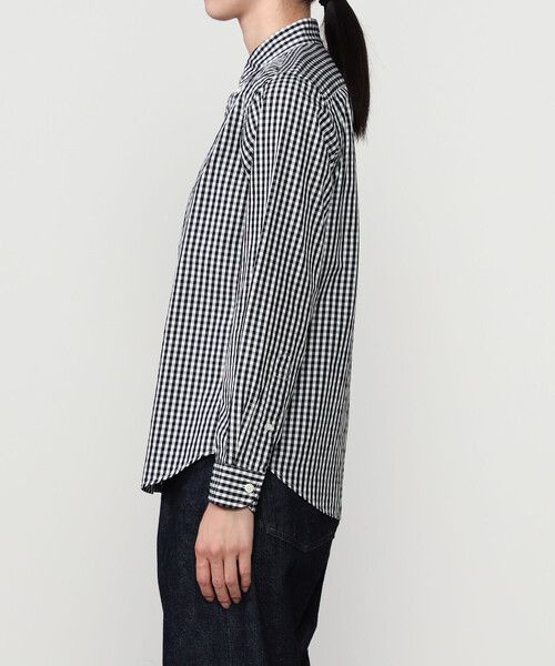 GYMPHLEX(ジムフレックス)の「Gymphlex | コットン ボタンダウン長袖 シャツ CHECK WOMEN(シャツ/ブラウス・レディース・ブラック系その他・12)」の10枚目の写真