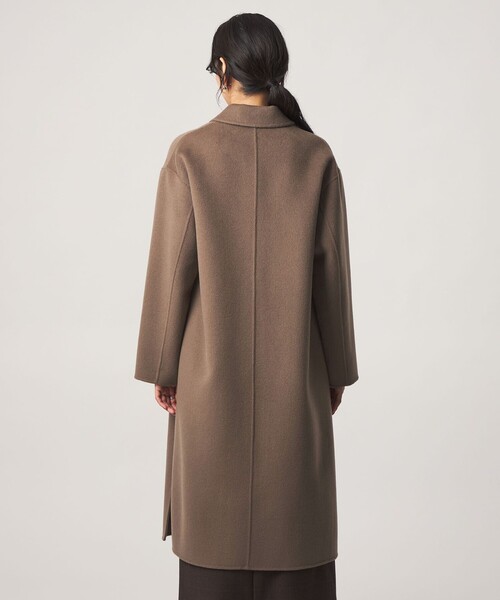 green label relaxing(グリーンレーベルリラクシング)の「リバー ロングコート(チェスターコート・レディース・ブラック/モカ・38/36)」の17枚目の写真