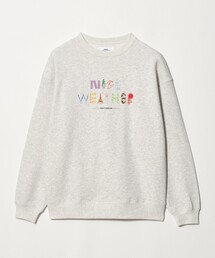 ＜NICE WEATHER＞タイポグラフィーロゴ スウェット プルオーバー