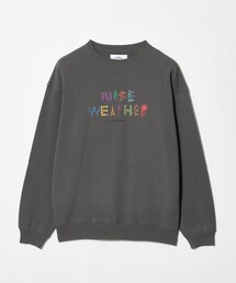 <NICE WEATHER>タイポグラフィーロゴ スウェット プルオーバー