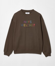 ＜NICE WEATHER＞タイポグラフィーロゴ スウェット プルオーバー
