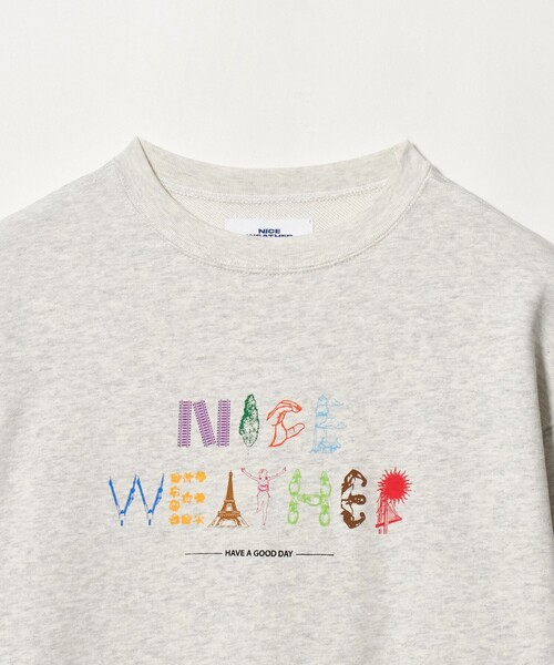 NICE WEATHER（ナイスウェザー）の「＜NICE WEATHER＞タイポグラフィーロゴ スウェット プルオーバー（スウェット・メンズ・モカ/ダークグレー/ライトグレー・L/S/M）」の12枚目の写真