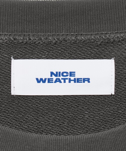 NICE WEATHER（ナイスウェザー）の「＜NICE WEATHER＞タイポグラフィーロゴ スウェット プルオーバー（スウェット・メンズ・モカ/ダークグレー/ライトグレー・L/S/M）」の14枚目の写真