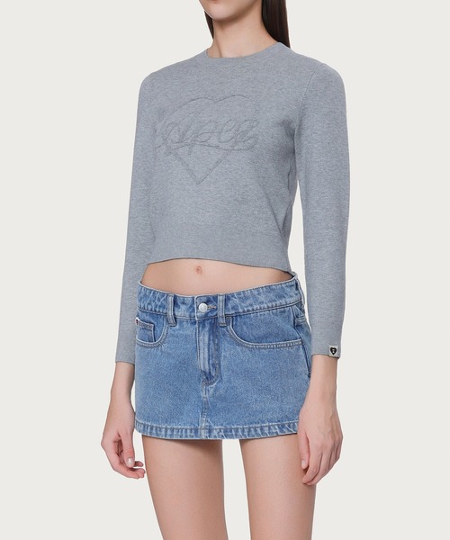 APEE BY A BATHING APE（エイピーバイアベイシングエイプ）の「APEE LOGO JUMPER（ニット/セーター・レディース・ネイビー/グレー・SMALL/X-SMALL）」の4枚目の写真