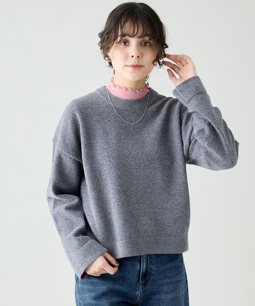 ANY（エニィ）の「モールニットプルオーバー（ニット/セーター・レディース・ピンク系/グレー系/ダークブラウン系・F）」の22枚目の写真