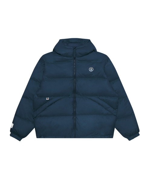 AAPE BY A BATHING APE(エーエイプバイアベイシングエイプ)の「AAPE NOW DOWN HOODIE JACKET(ダウンジャケット/コート・メンズ・ネイビー/アイボリー/ブラック/オレンジ系その他6・LARGE/SMALL/X-LARGE)」の3枚目の写真
