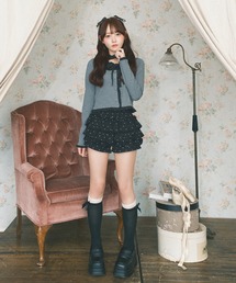 《スカート見えするショーパン◎》ドットフリルショートパンツ