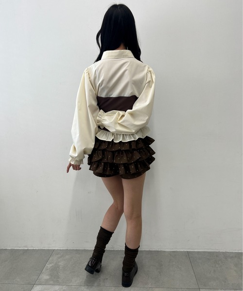 PHILLY(フィリー)の「《スカート見えするショーパン◎》ドットフリルショートパンツ(その他パンツ・レディース・ブラック/ブラウン・FREE)」の18枚目の写真