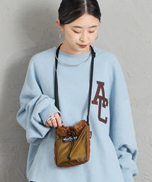 【WEB限定】[WILD THINGS/ワイルドシングス] ライトオープン 巾着型ミニショルダーポーチ