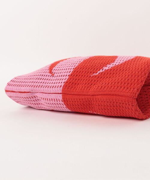 MARINE SERRE（マリーン・セル）の「CROCHET TOTE BAG UBA006ACKNI0548（ショルダーバッグ・メンズ・レッド・ONE SIZE）」の3枚目の写真