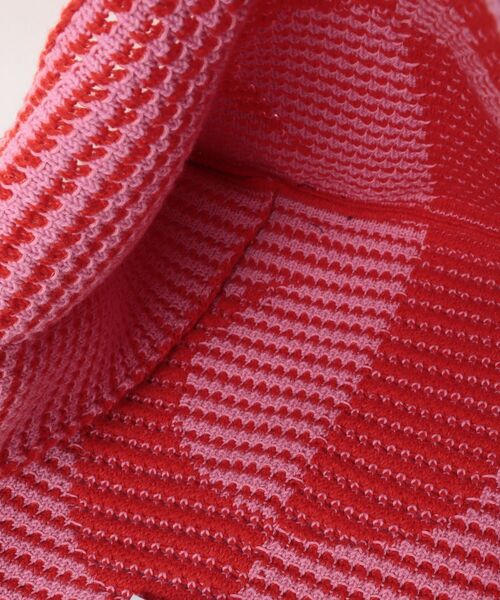 MARINE SERRE（マリーン・セル）の「CROCHET TOTE BAG UBA006ACKNI0548（ショルダーバッグ・メンズ・レッド・ONE SIZE）」の4枚目の写真