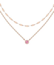 4℃（ヨンドシー）の「【10月誕生石】シルバー トルマリン 2本セット ネックレス（ネックレス）」