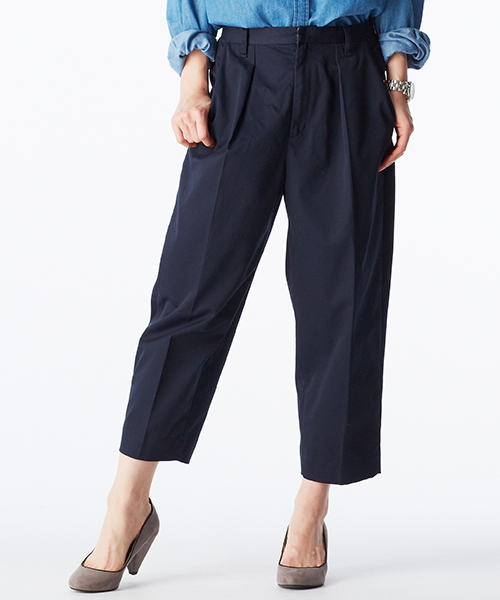 IEDIT（イディット）の「【股下丈が選べる】ＩＥＤＩＴレーベルコレクション　美マテリアルで上品に仕上げたウエポンチノコクーンパンツ　 　（チノパンツ・レディース・ネイビー/ベージュ・8/3/10/6/13/16/1/12/7/15 /2/9/11/14/4/5）」の15枚目の写真