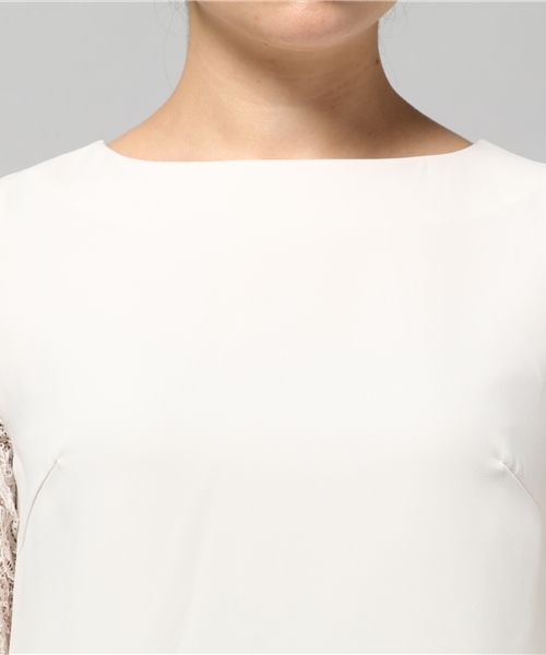 LIMITLESS LUXURY（リミットレスラグジュアリー）の「ソデレースワンピース◆（ワンピース・レディース・ネイビー/ホワイト/ピンク・36/38）」の9枚目の写真