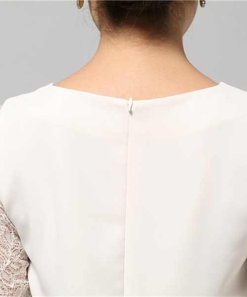 LIMITLESS LUXURY（リミットレスラグジュアリー）の「ソデレースワンピース◆（ワンピース・レディース・ネイビー/ホワイト/ピンク・36/38）」の10枚目の写真