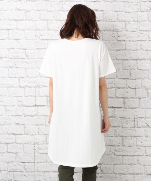 LEPSIM（レプシィム）の「レースツカイTシャツワンピース　724233（ワンピース・レディース・ブラック/カーキ/オフホワイト・FREE）」の11枚目の写真